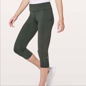 Lululemon Fast Free High-Rise Reflective Crop 19"